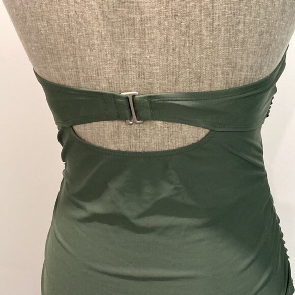 ATHLETA Green Bra Cup Tankini Swimsuit Tank Bathing Suit 32 D/DD - Picture 4 of 13